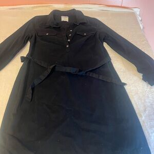 Old Navy Black Asymmetrical Dress